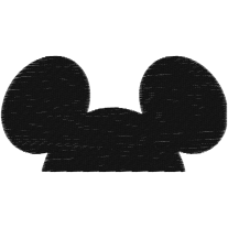 Matriz de Bordado Orelha do Mickey